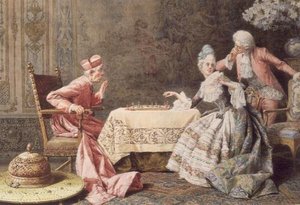 Schachspielen mit dem Kardinal von R. Raimondi