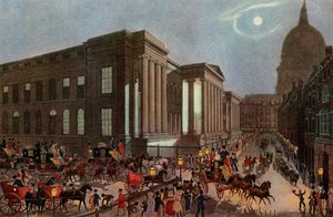 Die königliche Post startet vom General Post Office, London, 1830, 1927 von R. Reeves
