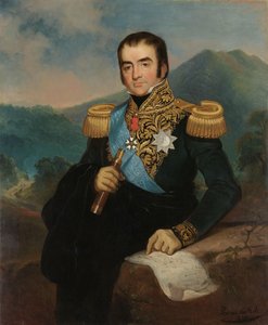 Posthumes Porträt von Herman Willem Daendels, Generalgouverneur der Niederländischen Ostindien von Raden Sarief Bastaman Saleh