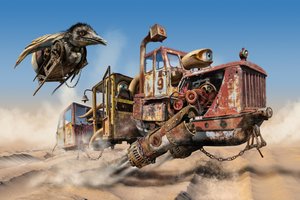 Steampunk-Wüstenflug von Radoslav Penchev