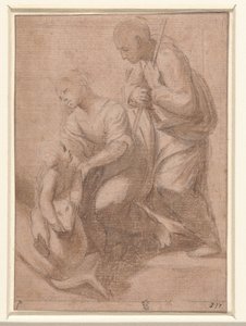 Heilige Familie mit einem Lamm von Rafaël