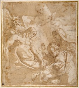 Die Grablegung von Raffaellino da Reggio (c.1550 78)