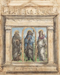 Sankt Rochus zwischen den Heiligen Antonius Abt und Katharina von Alexandria von Raffaellino del Garbo