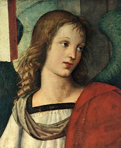 Kopf eines Engels von Raffaello Sanzio Raphael
