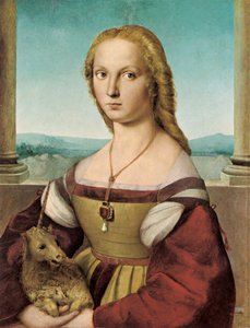 Porträt einer jungen Dame mit einem Einhorn, 1505-1506