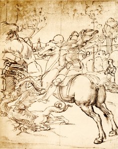 St. Georg tötet den Drachen