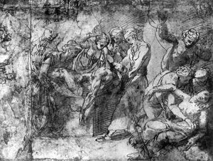 Studie für eine Grablegung, zugeschrieben Raphael, 1913