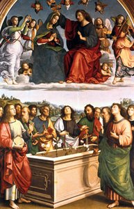 Die Krönung der Jungfrau Oddi-Altar, 1502-1503