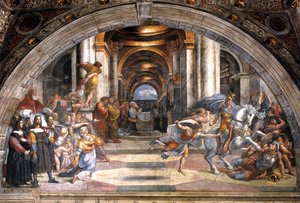 Die Vertreibung des Heliodorus, 1511-1512