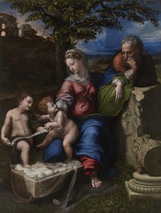 Die Heilige Familie unter einer Eiche, ca. 1518 von Raffaello Sanzio Raphael