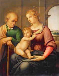 Die Heilige Familie oder Madonna mit dem bartlosen Joseph, ca. 1506
