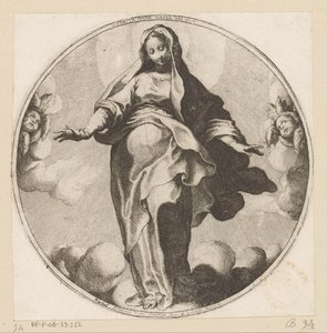 Maria in den Wolken von Raffaello Schiaminossi
