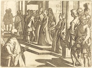 Die Verlobung von Margarete von Österreich mit Philipp III., König von Spanien von Raffaello Schiaminossi
