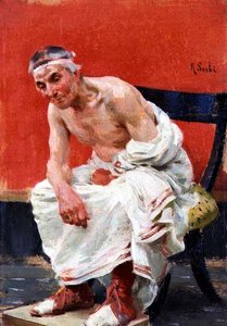 Ein Moment des Nachdenkens von Raffaello Sorbi