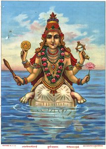 Kurma Avatar von Raja Ravi Varma von Raja Ravi Varma