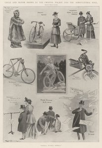 Fahrrad- und Motorradausstellungen im Crystal Palace und der Agricultural Hall von Ralph Cleaver