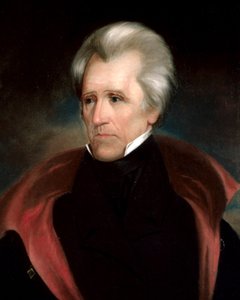 Andrew Jackson Kopf (beschnitten 4x5)