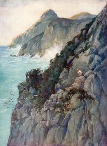 Illustration für Robinson Crusoe von Daniel Defoe von Ralph Noel Pocock