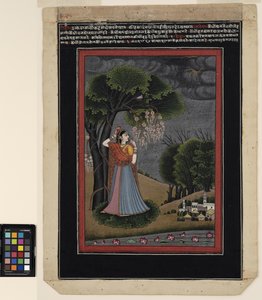 Eine Nayika sehnt sich nach ihrem Geliebten, ca. 1790 von Ram Mola