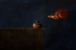 Dunkles Herbst Stillleben