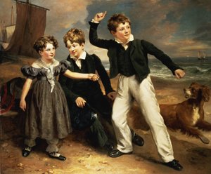 Gruppenporträt von Robert, James und Mary Sarah, den drei Kindern von James Greenhalgh, 1830 von Ramsay Richard Reinagle