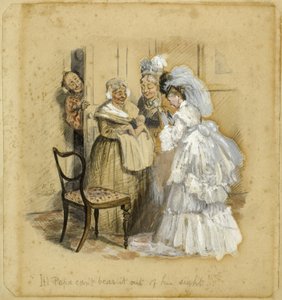 Es ist Papa, der es nicht aus den Augen lassen kann von Randolph Caldecott