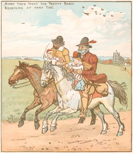 Szene aus Die Kinder im Wald von Randolph Caldecott