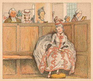 Sie schlief nie in ihrer Bank, ca. 1885 von Randolph Caldecott