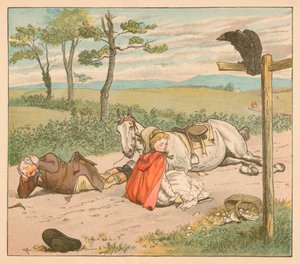 Die Stute brach sich die Knie und der Bauer seine Krone von Randolph Caldecott