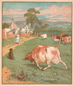Das ist die Kuh mit dem zerknitterten Horn..., ca. 1878 von Randolph Caldecott