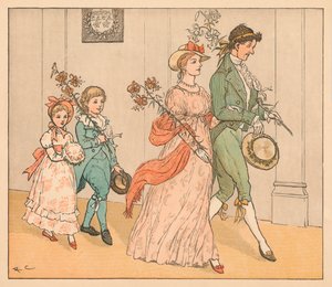...die Picninnies, und die Joblillies, und die Garyulies..., ca. 1885, 1934 von Randolph Caldecott