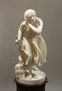 Nydia, das blinde Blumenmädchen von Pompeji, um 1888 (Marmor) von Randolph Rogers