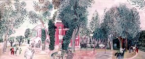 Pferderennen in Deauville von Raoul Dufy