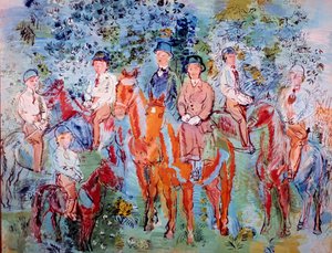 Reiter im Wald von Raoul Dufy