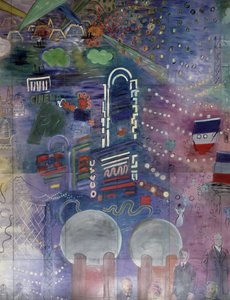 La Fee Electricite (Detail) von Raoul Dufy