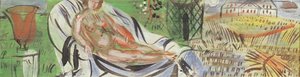 Akt mit roter Vase von Raoul Dufy