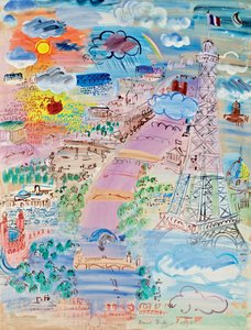 Paris und der Eiffelturm