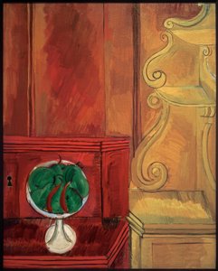 Birnenkompott und Konsole von Raoul Dufy