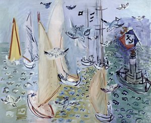 Regatten mit den Möwen, ca. 1930 von Raoul Dufy