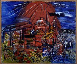 Das rote und blaue Depiquage, 20. Jahrhundert von Raoul Dufy