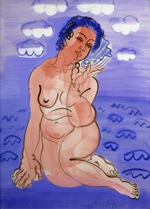 Venus mit einer Muschel; Venus a la Coquille, um 1925-1930 von Raoul Dufy