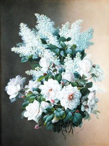 Flieder und Rosen, ca. 1900 von Raoul M. de Longpre