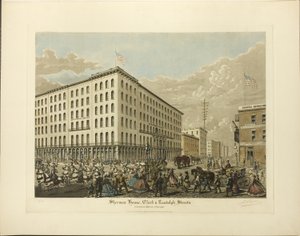 Sherman House, Clark und Randolph Streets, erbaut 1860-61, Chicago von Raoul Varin