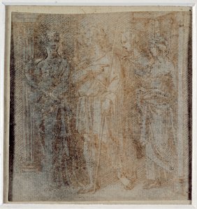 Aeneas begleitet von Dido, Studie für die Randdarstellung (3. Abteilung links) des 