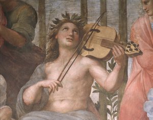 Parnassus, (Detail) von Raphael