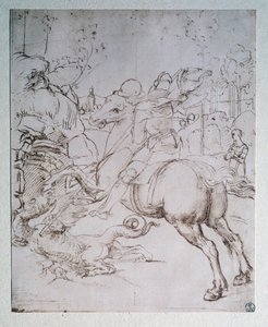St. Georg und der Drache von Raphael