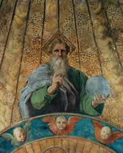Disputa (Detail): Gottvater. Fresko in der Stanza della Segnatura, ca. 1510-1511
