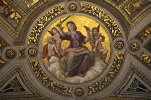 Justitia Fresko in der Stanza della Segnatura von Raffaello Sanzio Raphael