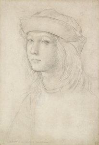 Porträt eines unbekannten Jugendlichen, möglicherweise ein Selbstporträt von Raphael