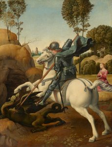 Der heilige Georg und der Drache von Raphael